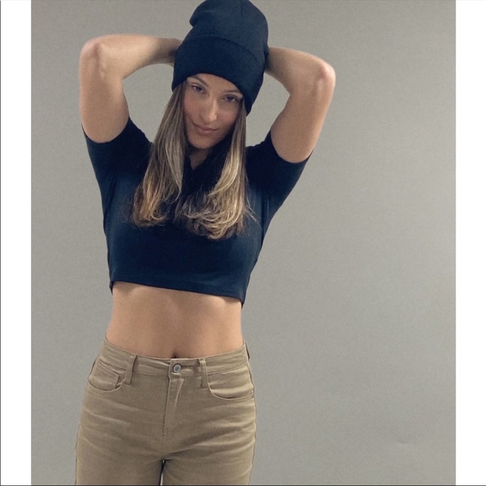 Ribbed crop top